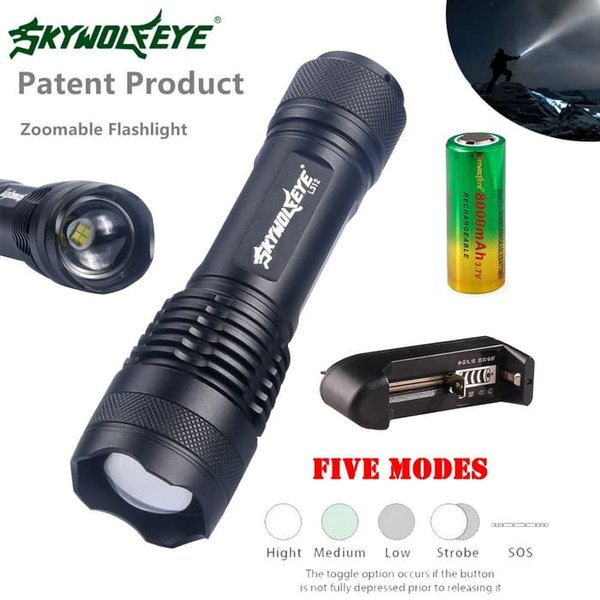 Detail Sky Wolf Eye Flashlight Battery Nomer 25