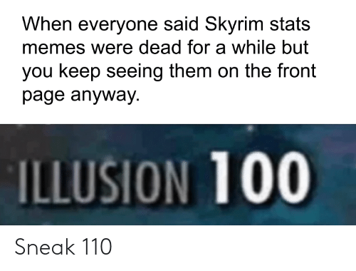 Detail Skyrim Stats Meme Nomer 19