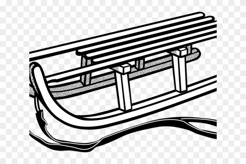 Detail Sled Clipart Black And White Nomer 32