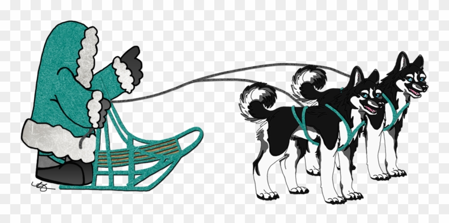 Detail Sled Dog Clipart Nomer 15