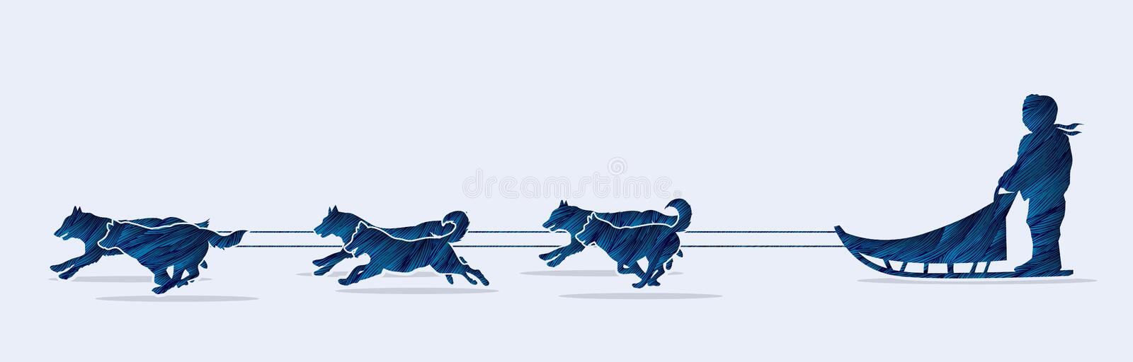 Detail Sled Dogs Clipart Nomer 14