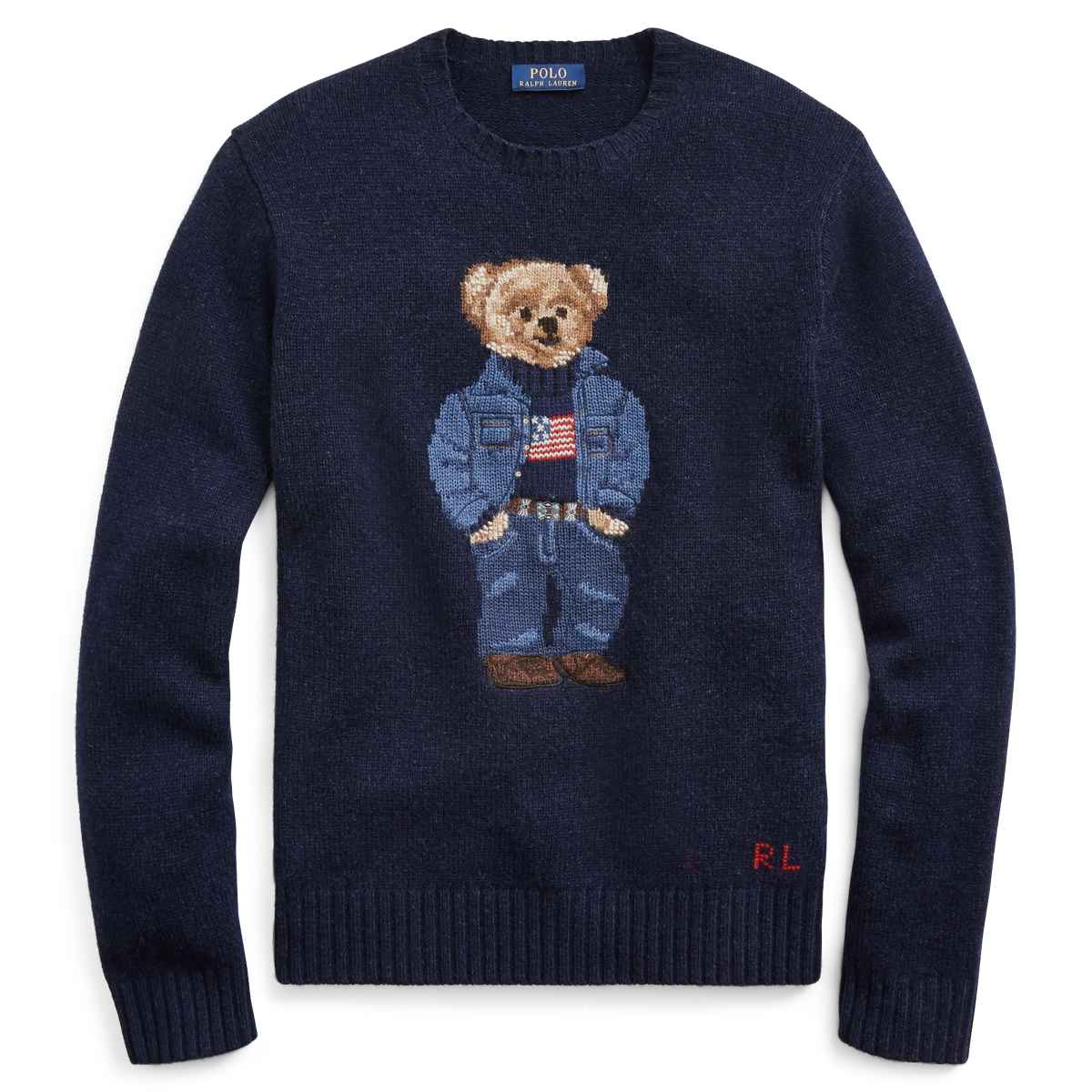 Detail Sled Polo Bear Sweater Nomer 19