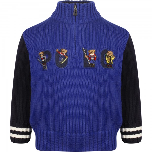 Detail Sled Polo Bear Sweater Nomer 27