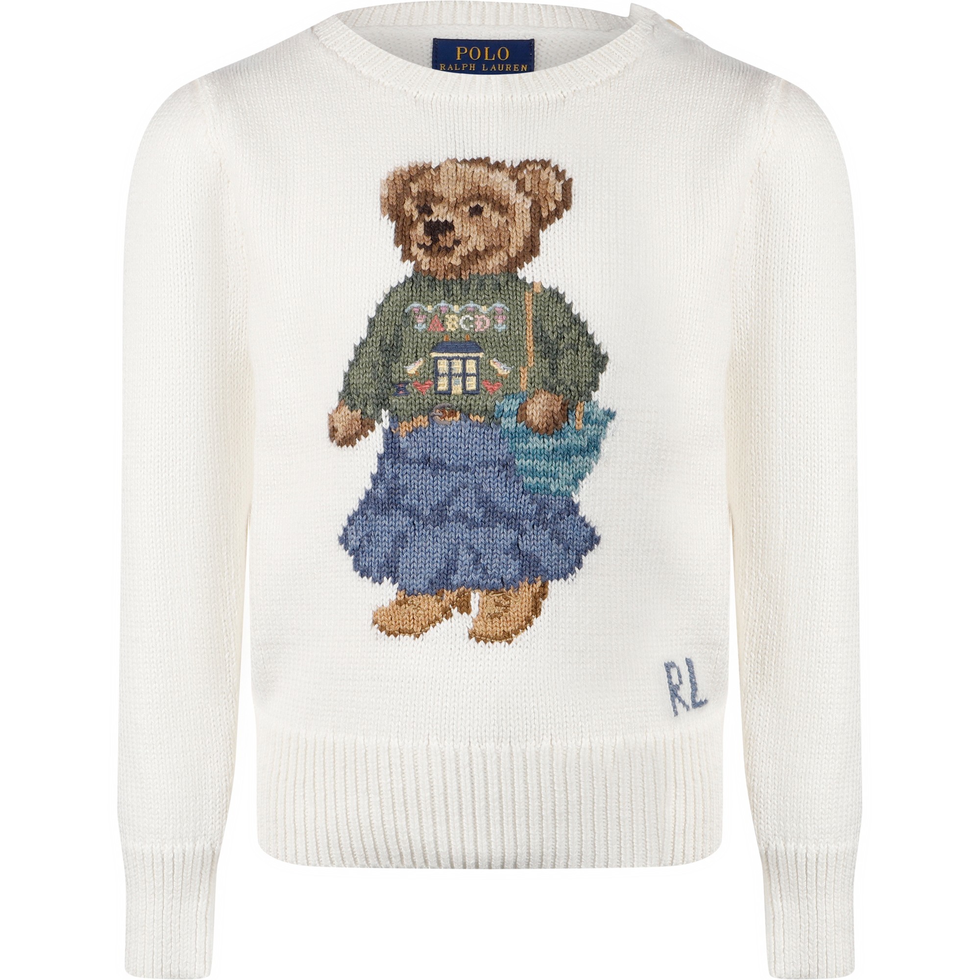 Detail Sled Polo Bear Sweater Nomer 7