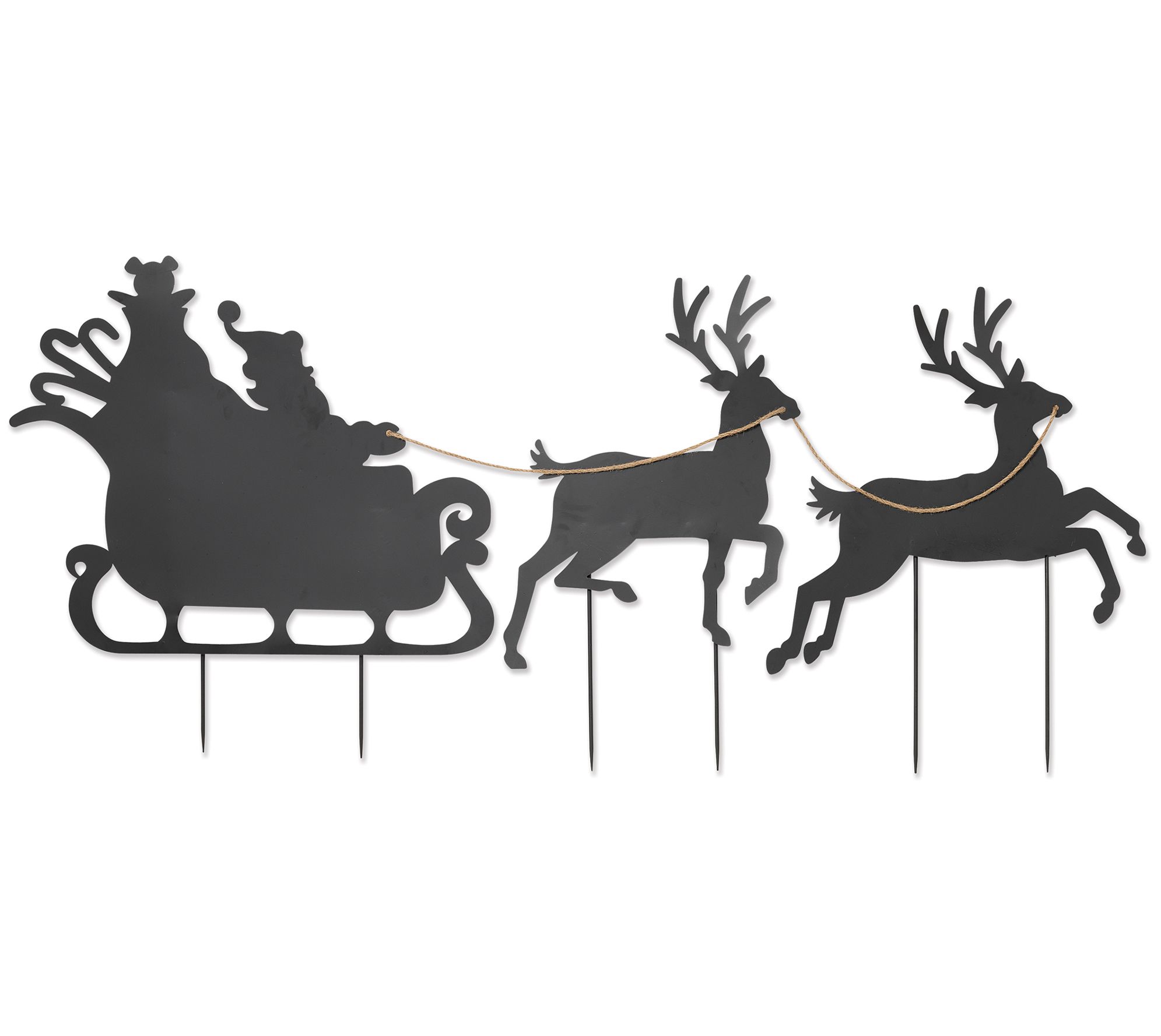 Detail Sleigh And Reindeer Silhouette Nomer 50