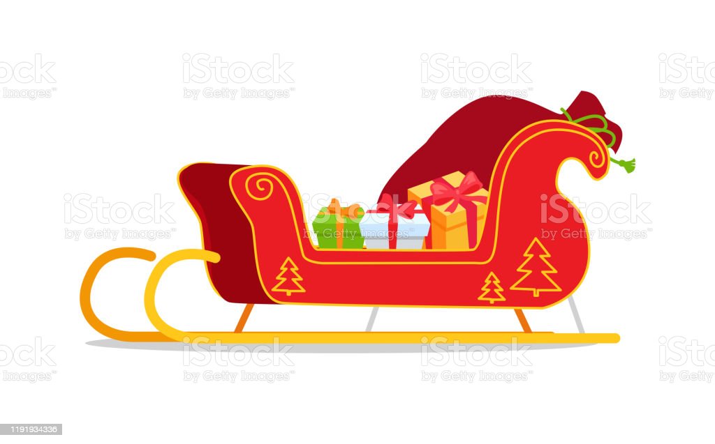 Detail Sleigh Vector Nomer 14