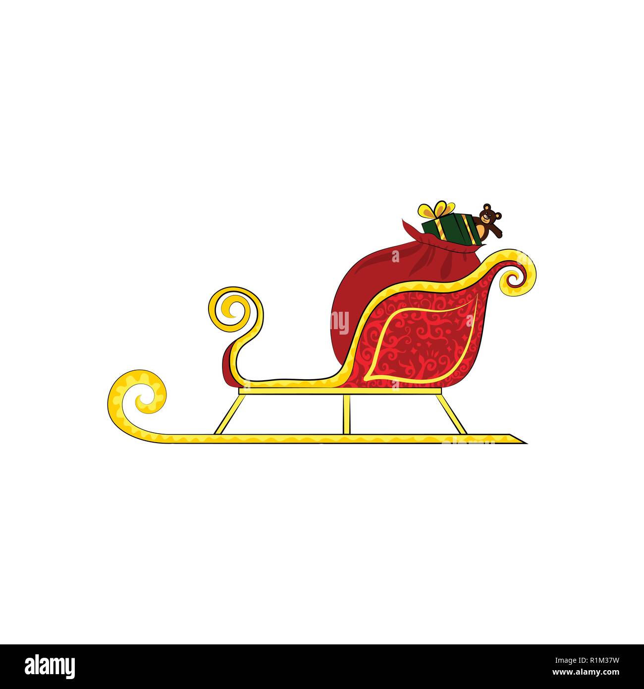 Detail Sleigh Vector Nomer 22
