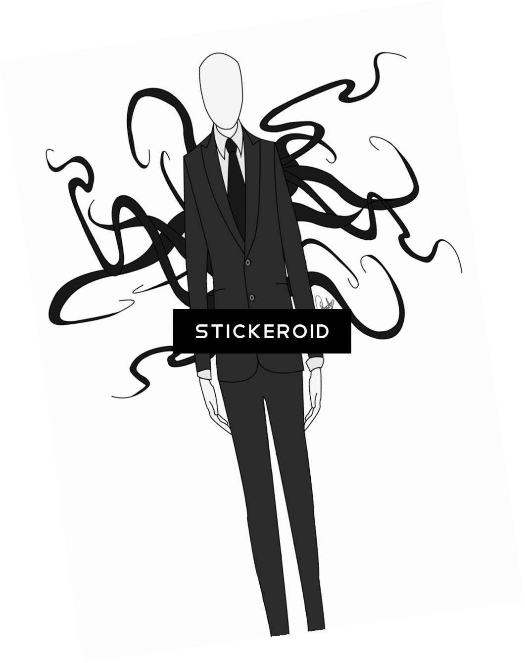 Detail Slender Man No Background Nomer 38