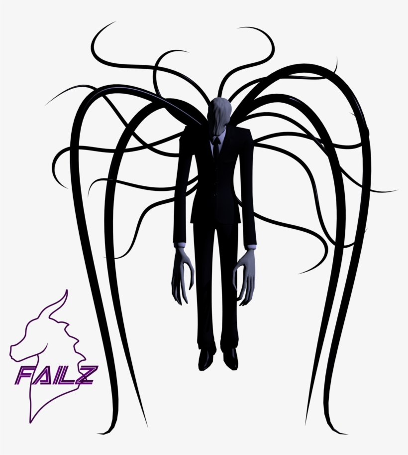 Detail Slender Man Transparent Background Nomer 26