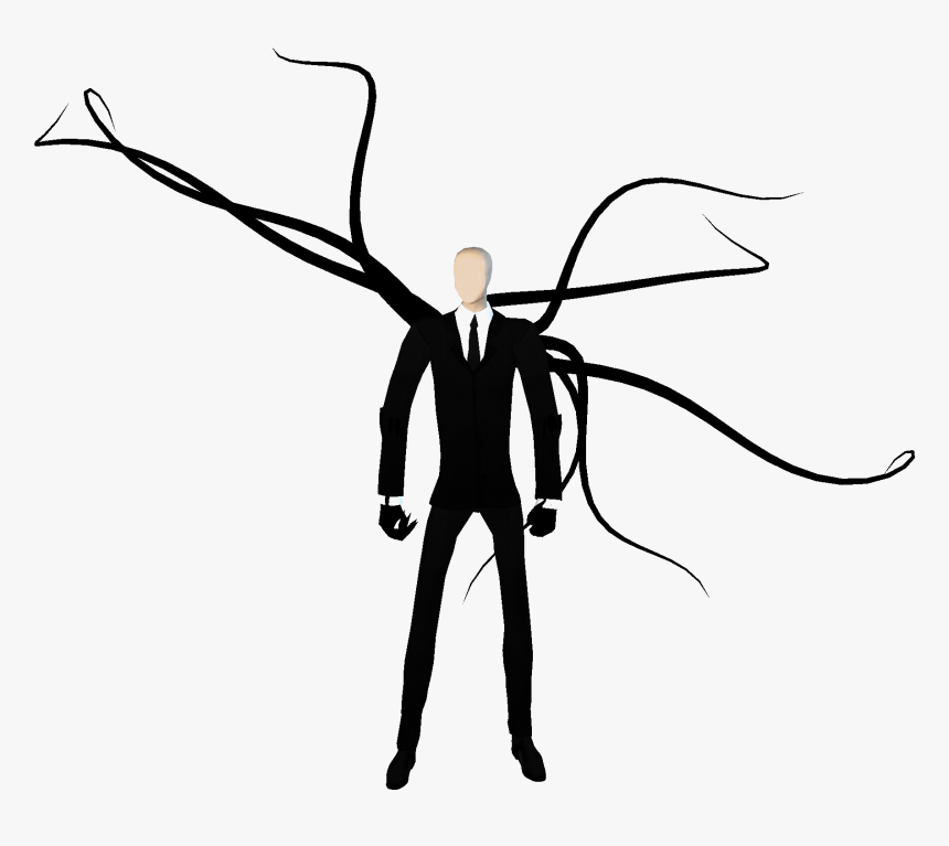 Detail Slender Man Transparent Background Nomer 5
