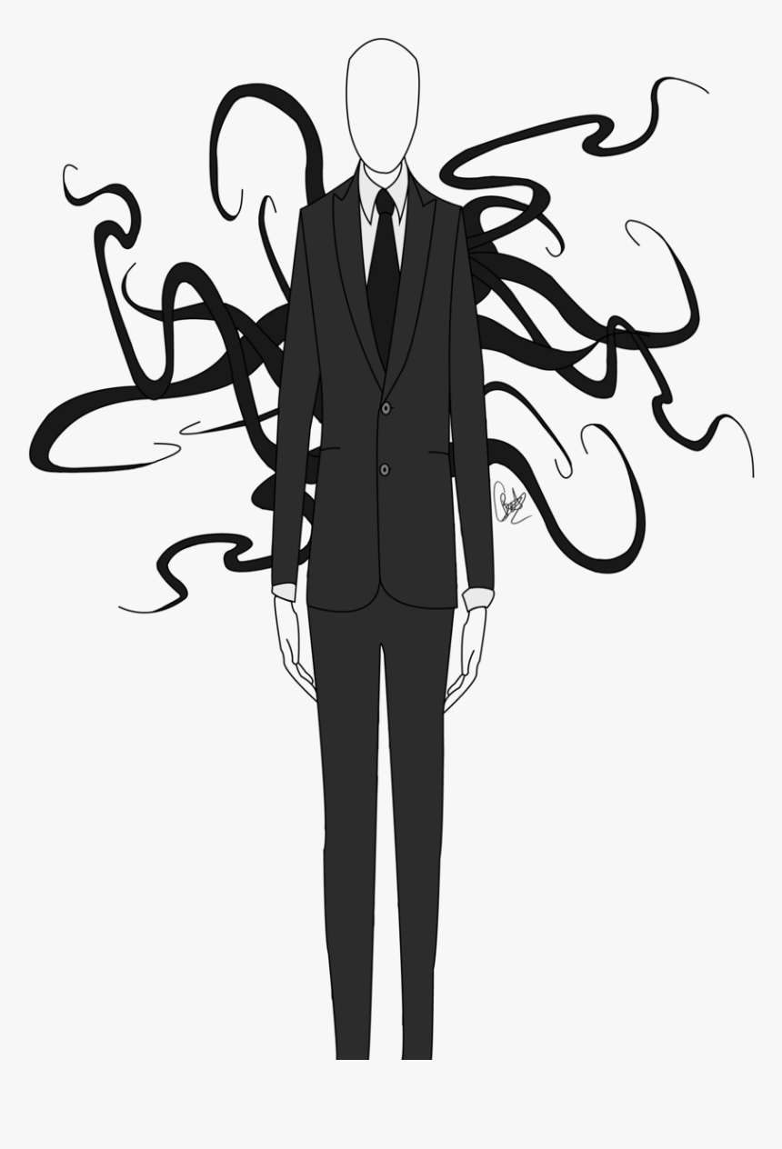 Detail Slender Man Transparent Background Nomer 6