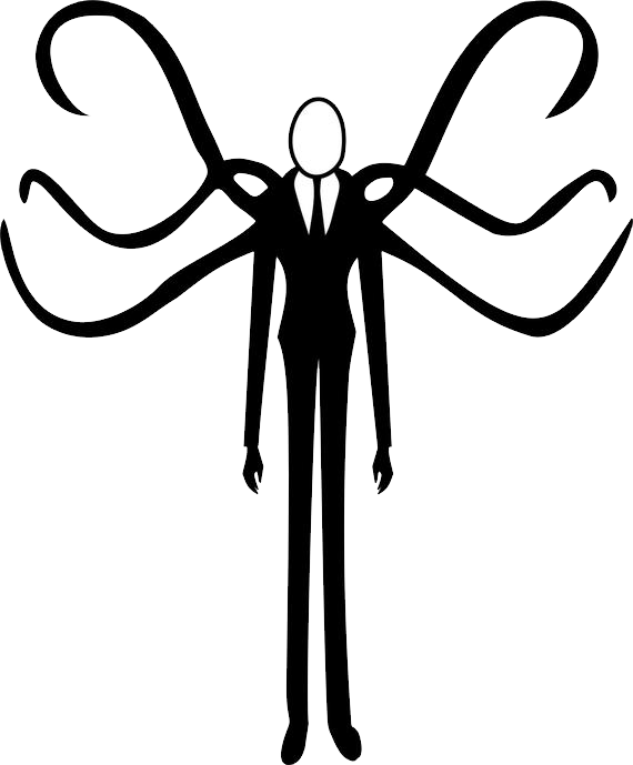 Detail Slender Man Transparent Background Nomer 10