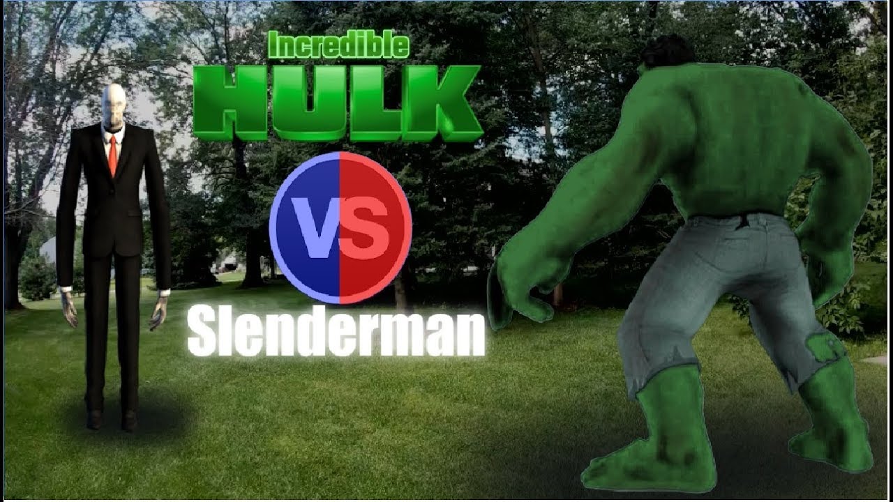 Detail Slender Man Vs Hulk Nomer 5