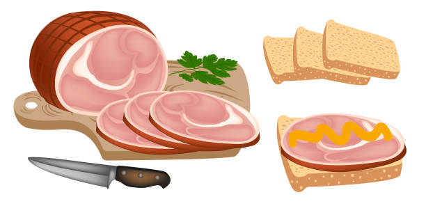 Detail Sliced Ham Clipart Nomer 15