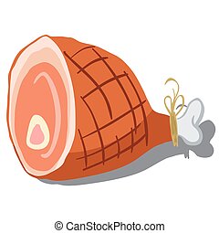 Download Sliced Ham Clipart Nomer 32