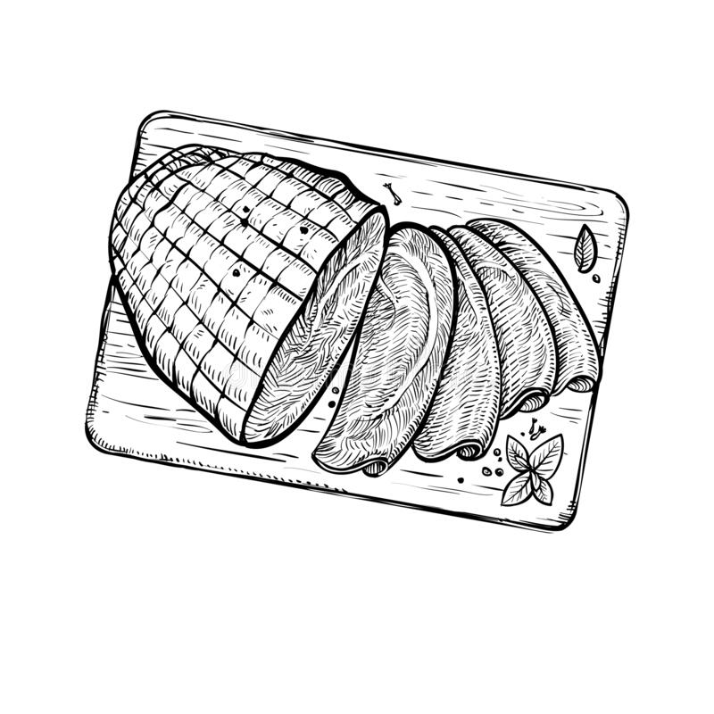 Detail Sliced Ham Clipart Nomer 33