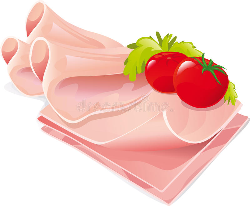 Detail Sliced Ham Clipart Nomer 6