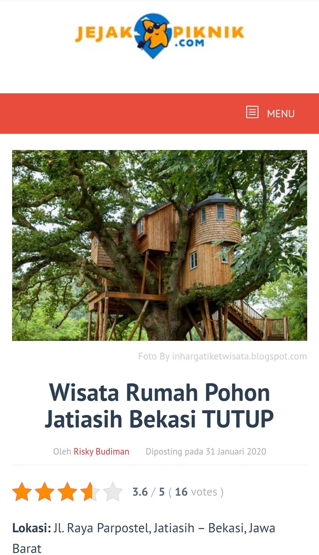 Detail Wisata Rumah Pohon Bekasi Nomer 30