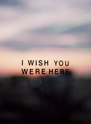 Detail Wish You Were Here Quotes Nomer 3