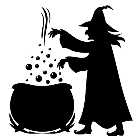 Witch And Cauldron Clipart - KibrisPDR