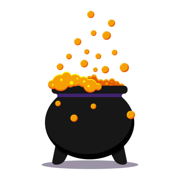 Detail Witch And Cauldron Clipart Nomer 16