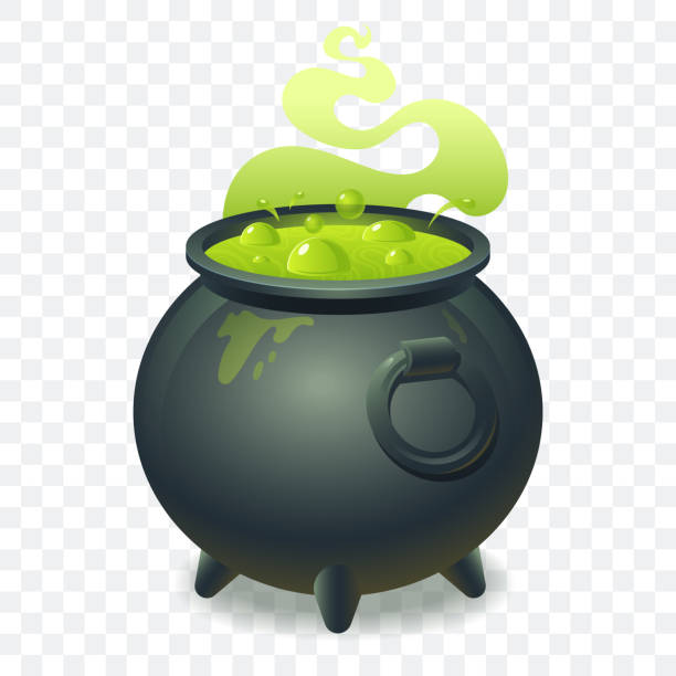 Detail Witch And Cauldron Clipart Nomer 26