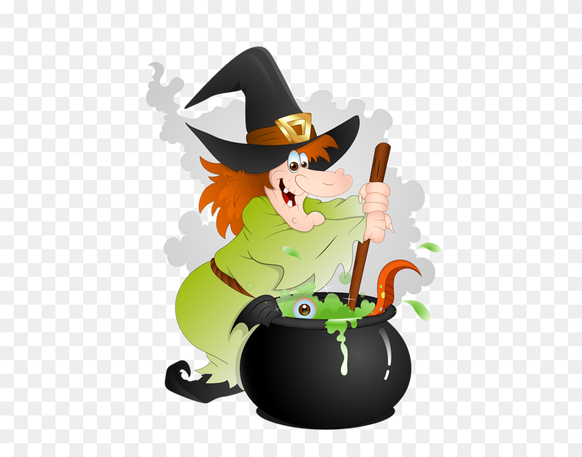 Detail Witch And Cauldron Clipart Nomer 6