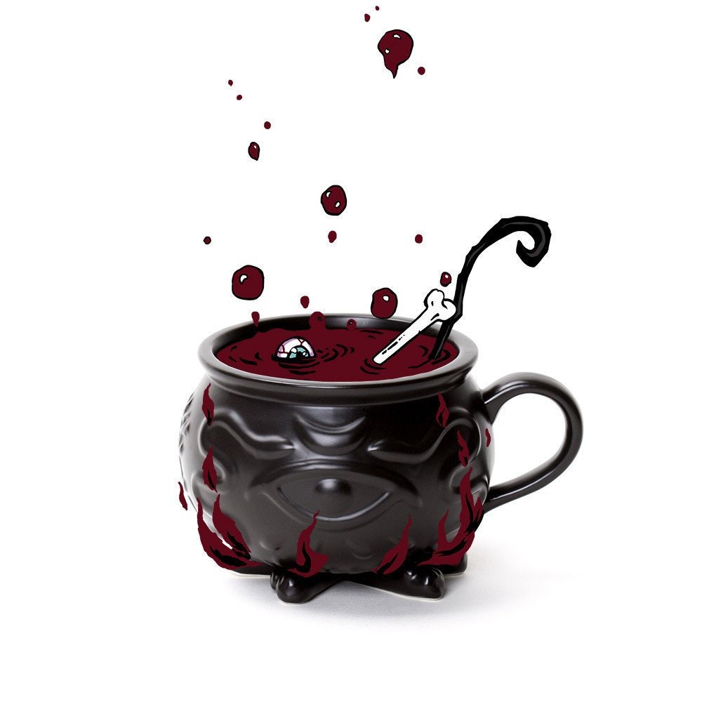 Detail Witch Cauldron Coffee Mug Nomer 34