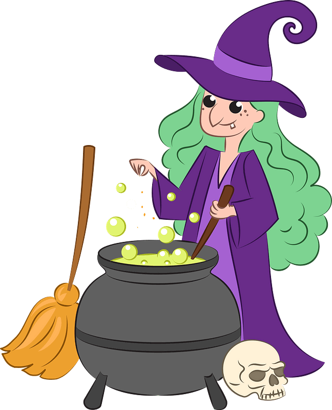 Detail Witch Clipart Transparent Background Nomer 44