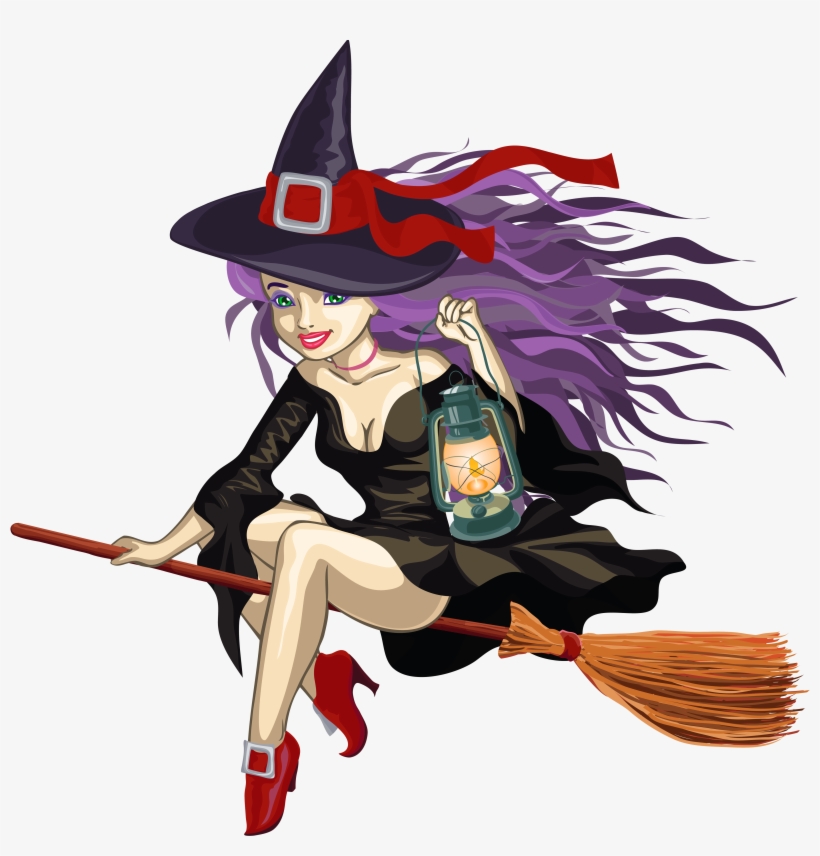 Detail Witch On Broom Png Nomer 44