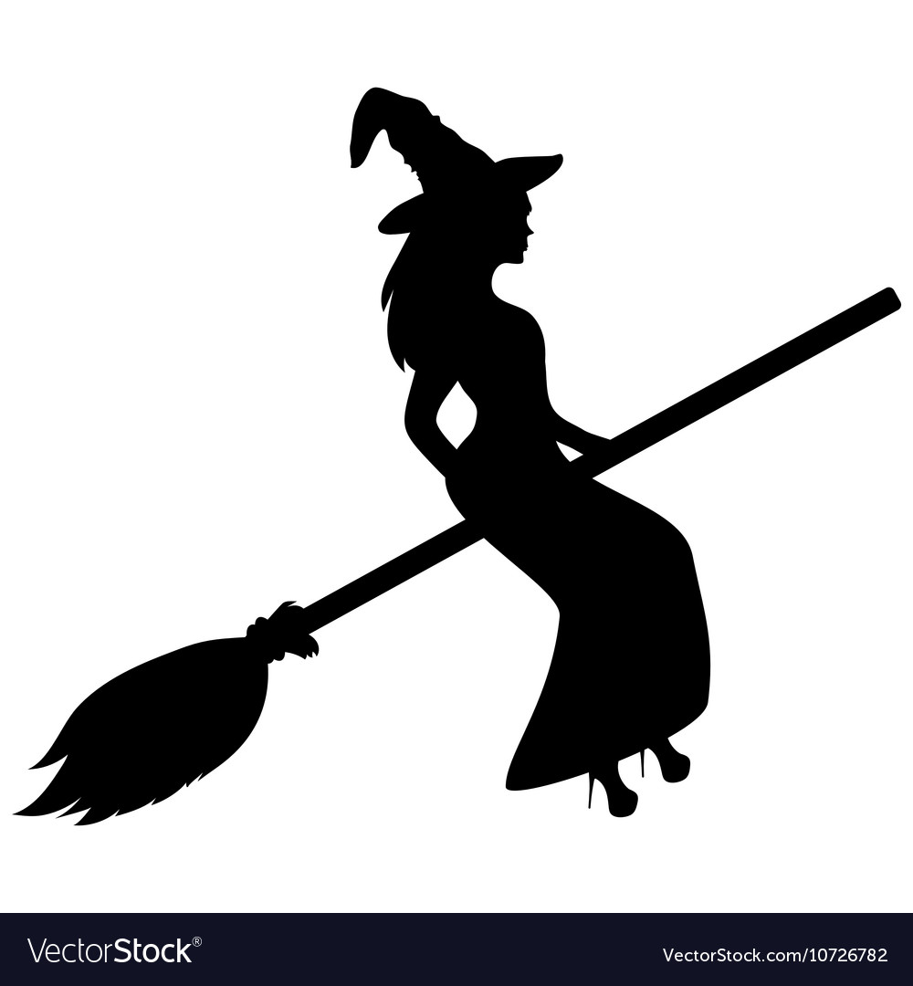 Detail Witch On Broom Silhouette Nomer 16