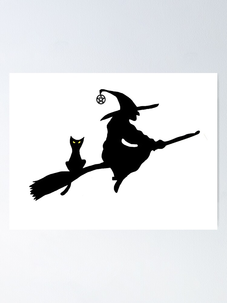 Detail Witch On Broom Silhouette Nomer 20