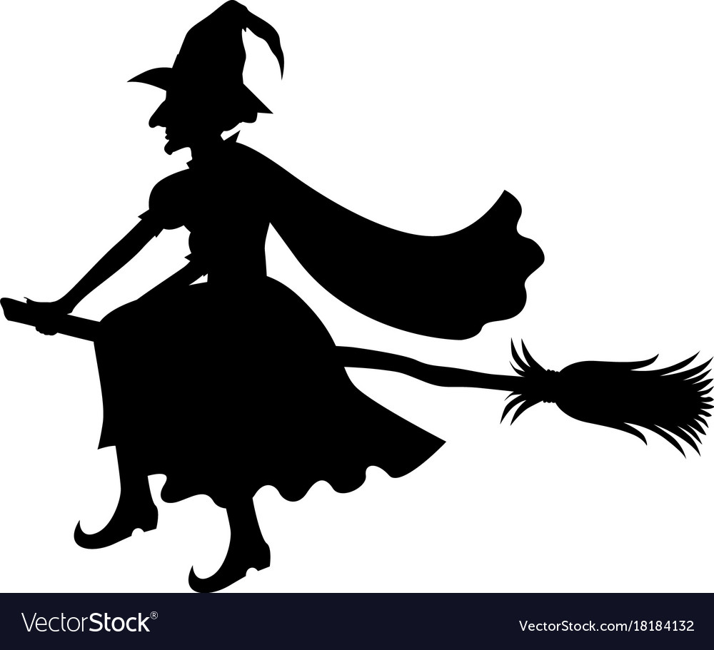 Detail Witch On Broom Silhouette Nomer 5