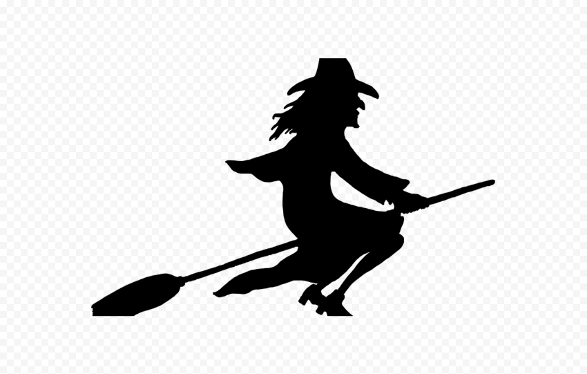 Detail Witch On Broom Silhouette Nomer 8