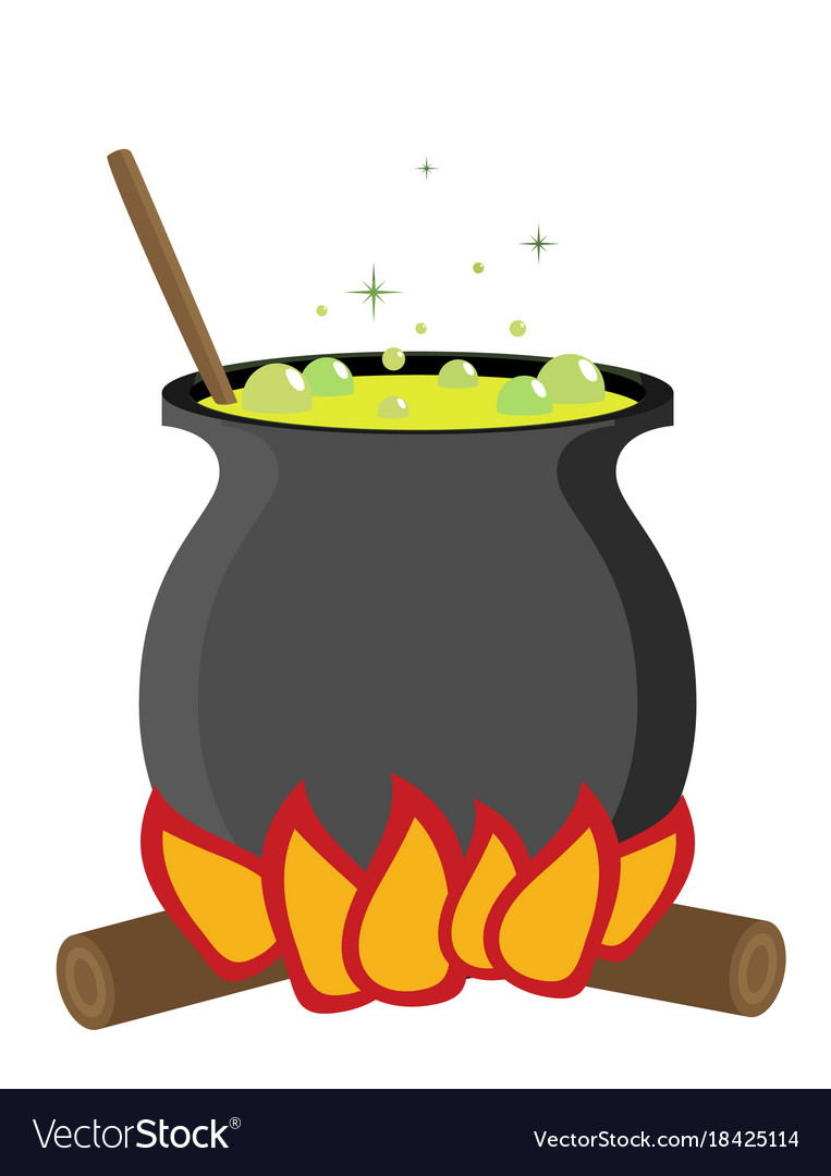 Detail Witch Pot Clipart Nomer 29