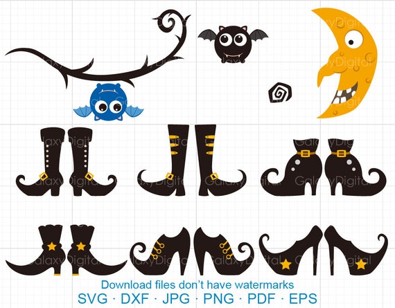 Detail Witch Shoes Clipart Nomer 46