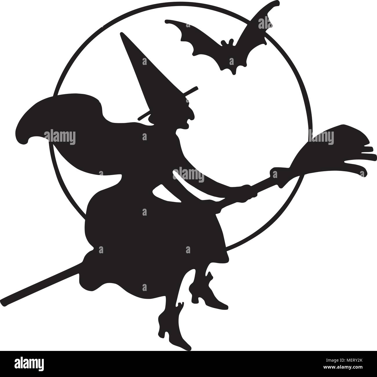 Detail Witch Silhouette Clip Art Nomer 32