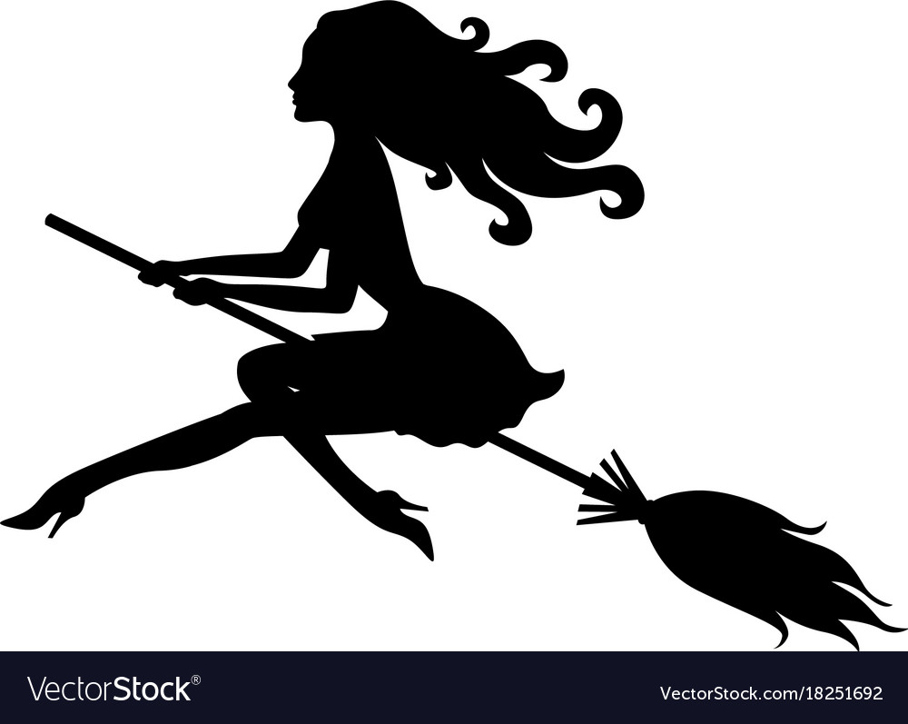 Detail Witch Silhouette Clip Art Nomer 41