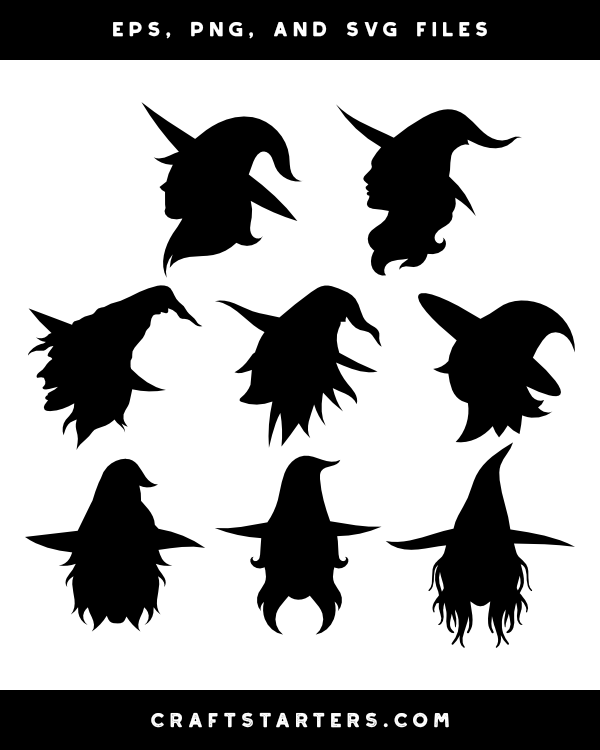 Detail Witch Silhouette Clip Art Nomer 45