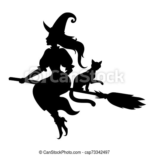 Detail Witch Silhouette Clip Art Nomer 46