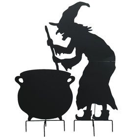 Detail Witch With Cauldron Silhouette Nomer 3