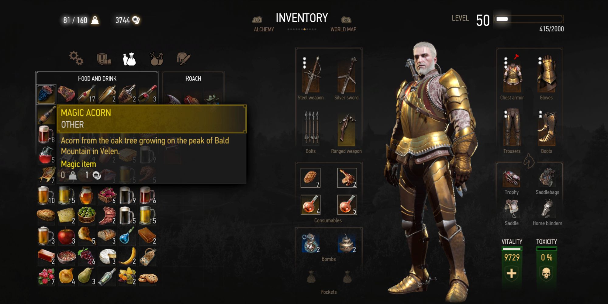 Detail Witcher 3 Magic Acorn Nomer 4