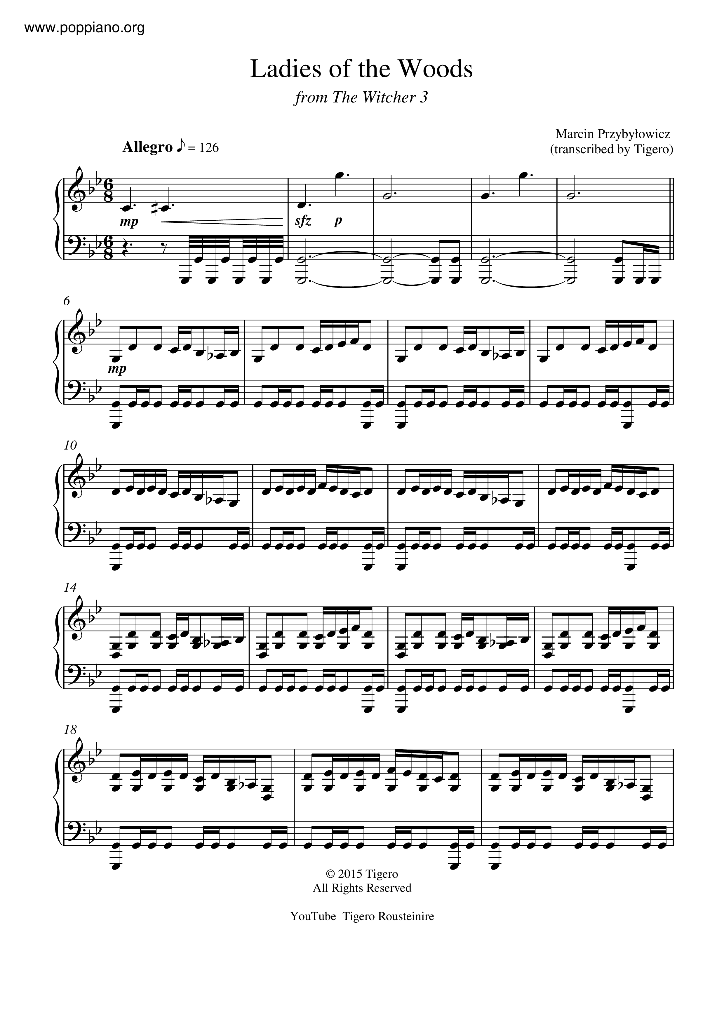 Detail Witcher 3 Violin Sheet Music Nomer 15