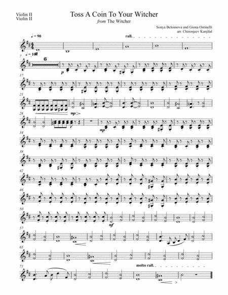 Detail Witcher 3 Violin Sheet Music Nomer 41