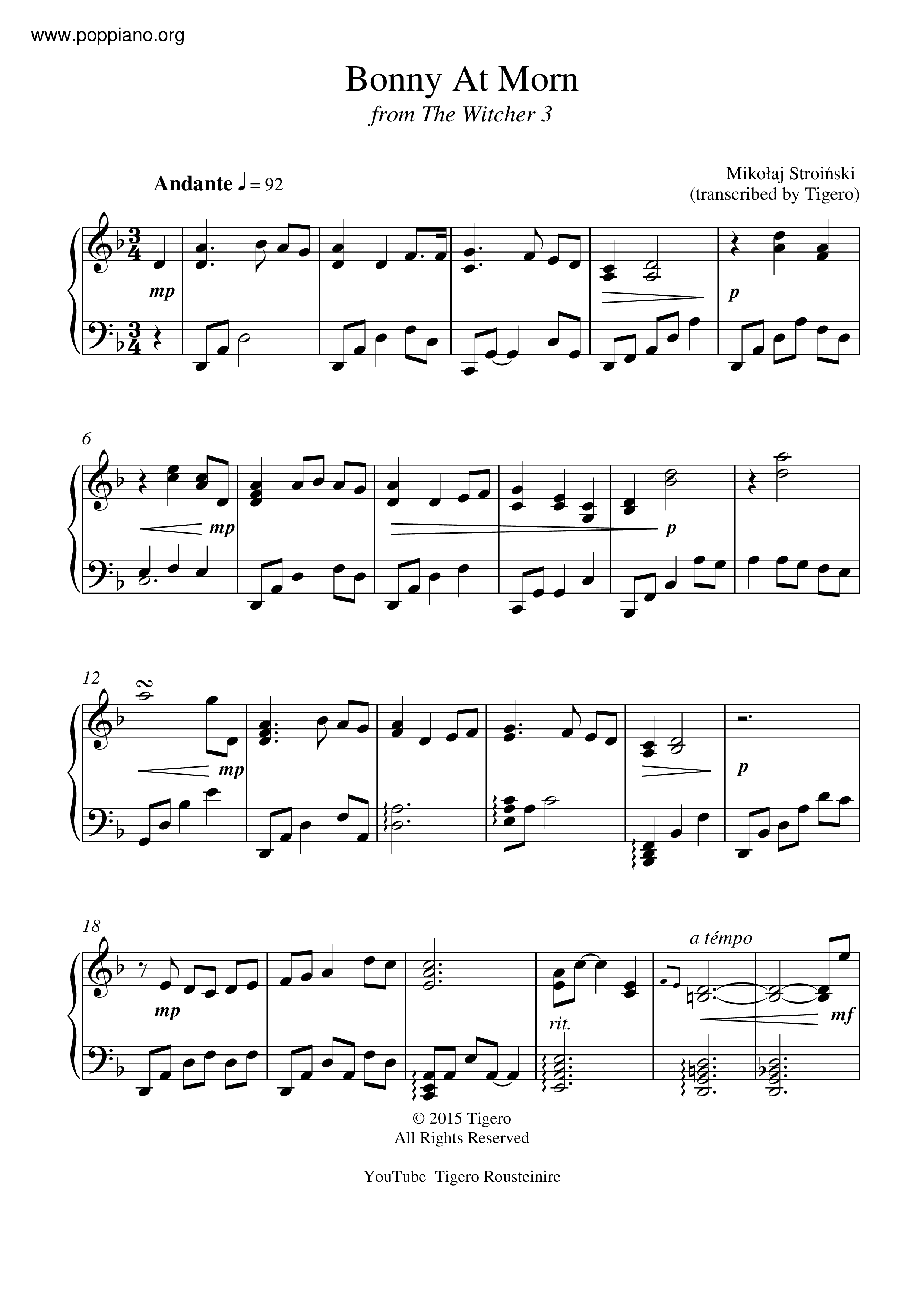 Detail Witcher 3 Violin Sheet Music Nomer 45