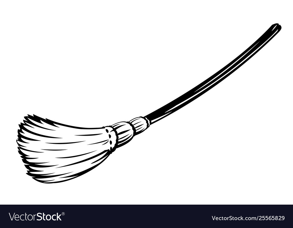 Detail Witches Broom Vector Nomer 2