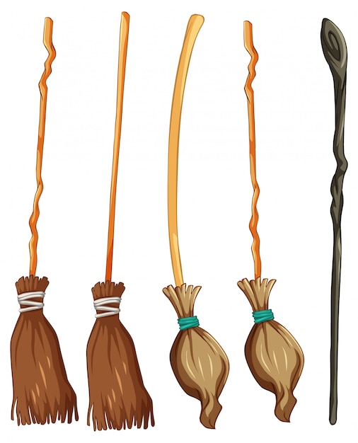 Detail Witches Broom Vector Nomer 23