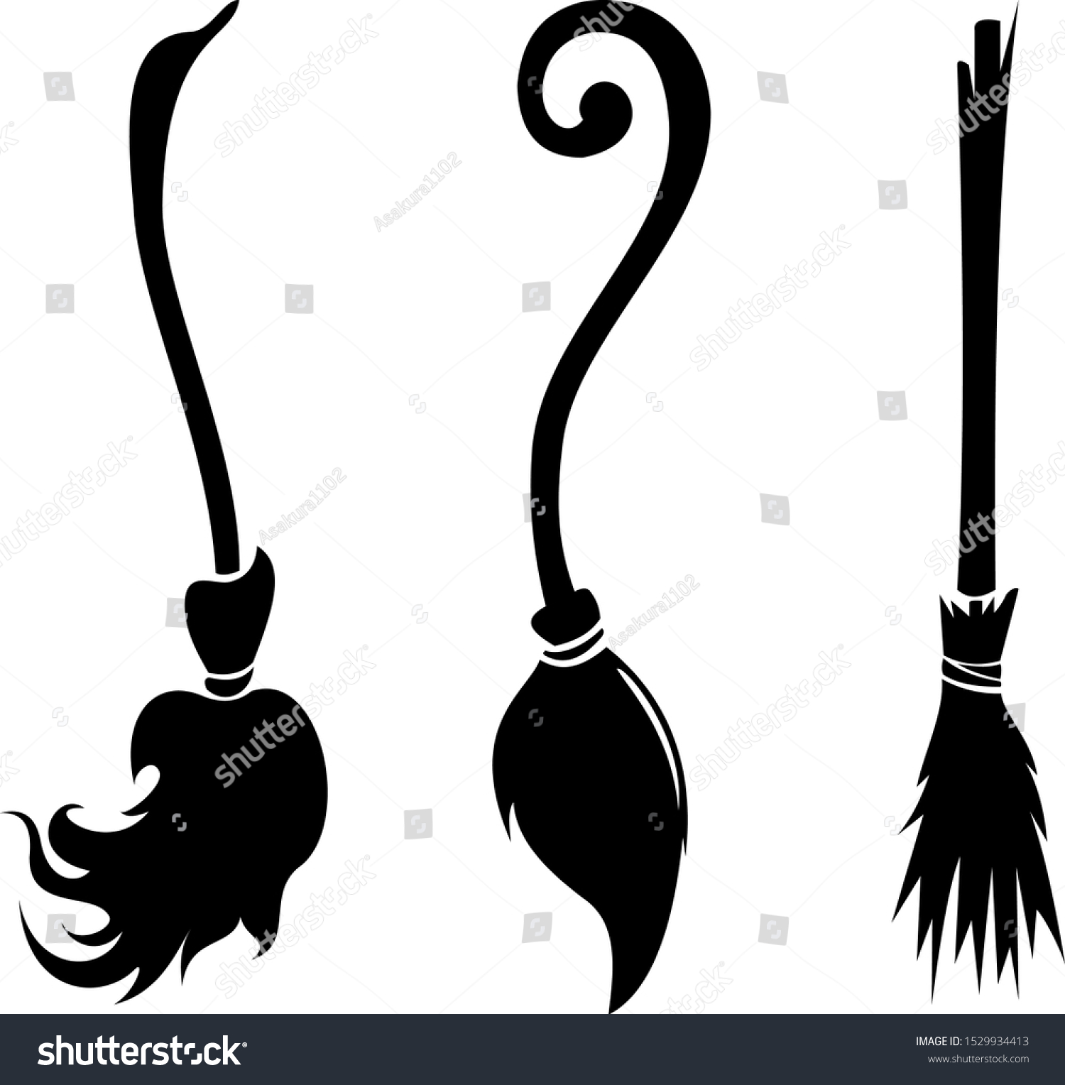 Detail Witches Broom Vector Nomer 4