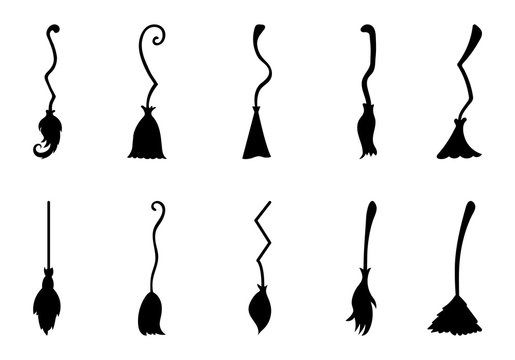 Detail Witches Broom Vector Nomer 32