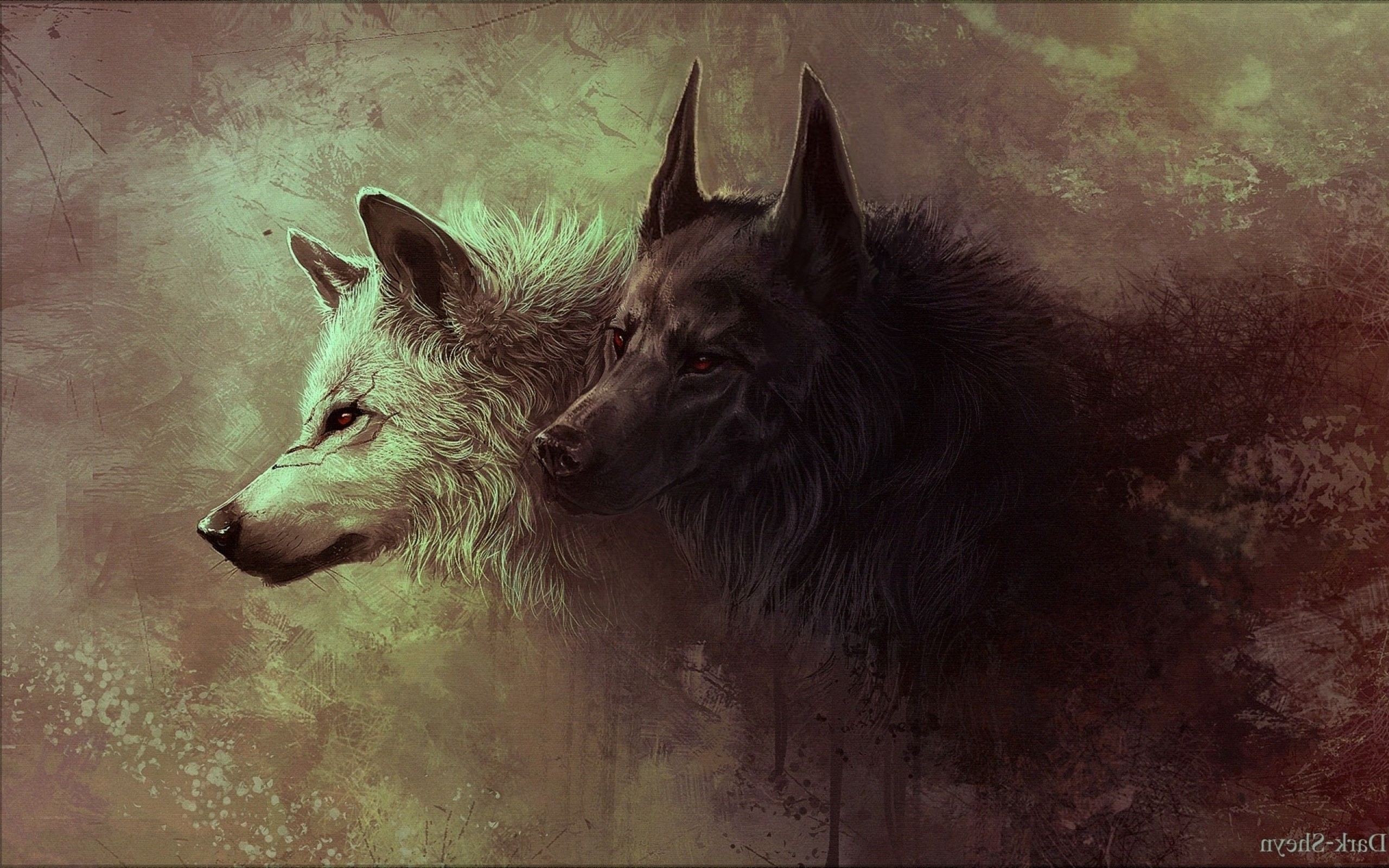 Detail Wolf Art Wallpaper Nomer 25